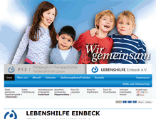 Tablet Screenshot of lebenshilfe-einbeck.de